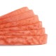 DQ leather flat 5mm Living coral red